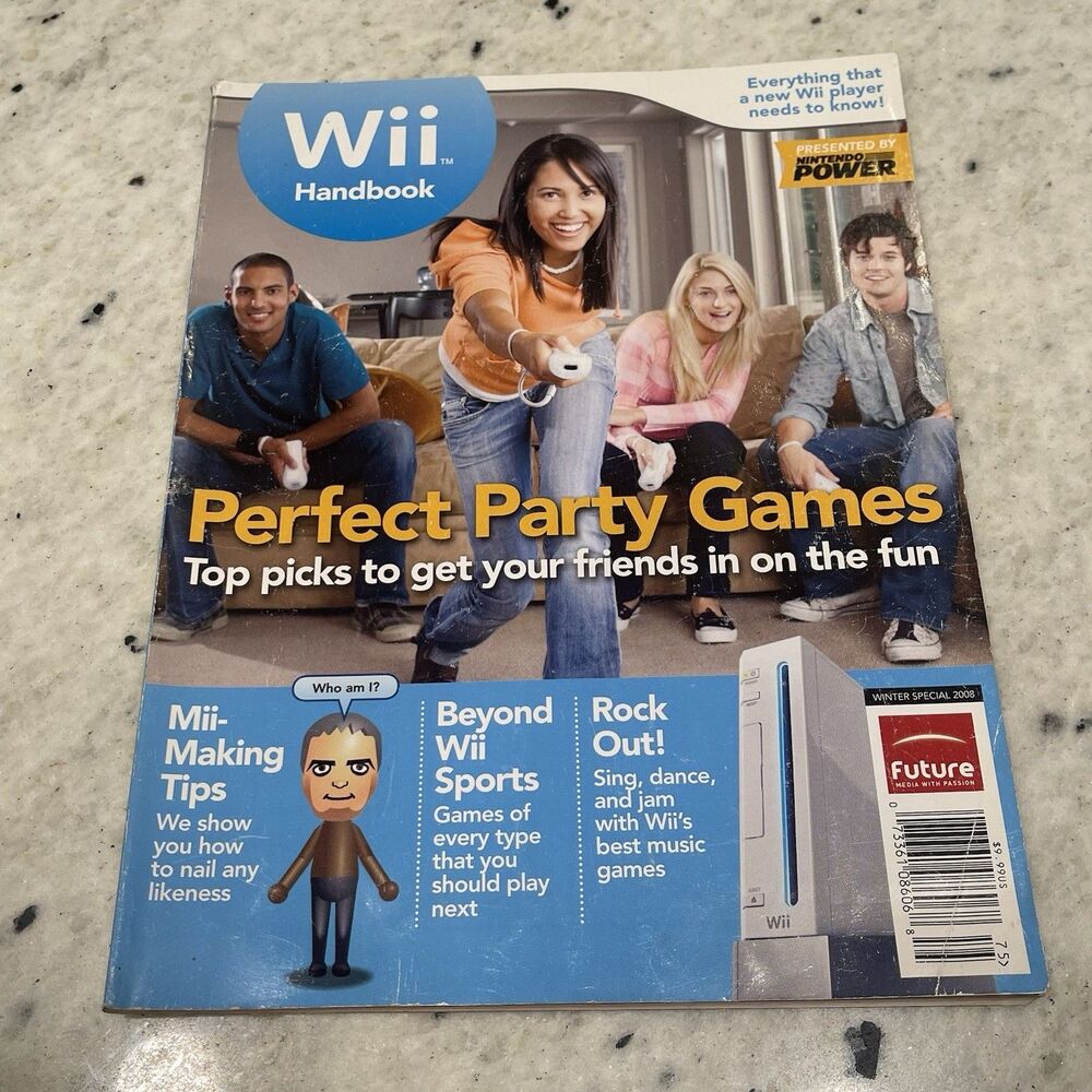 Wii Handbook 2008 Nintendo Power Video Game Guide Magazine Winter Special ￼